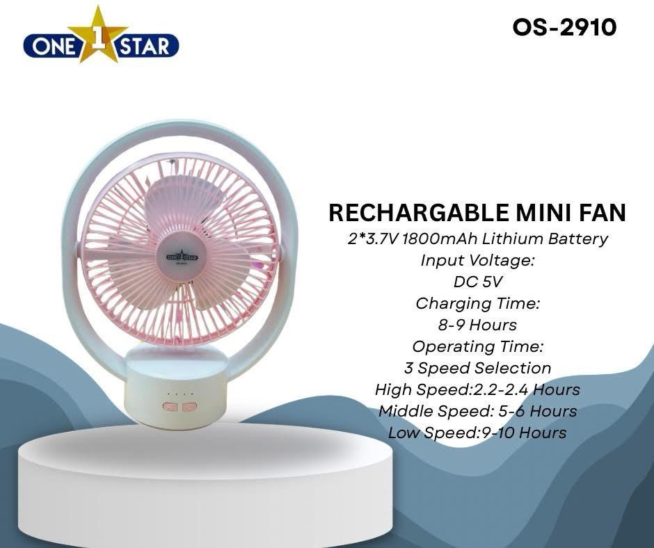 Rechargable Mini Fan